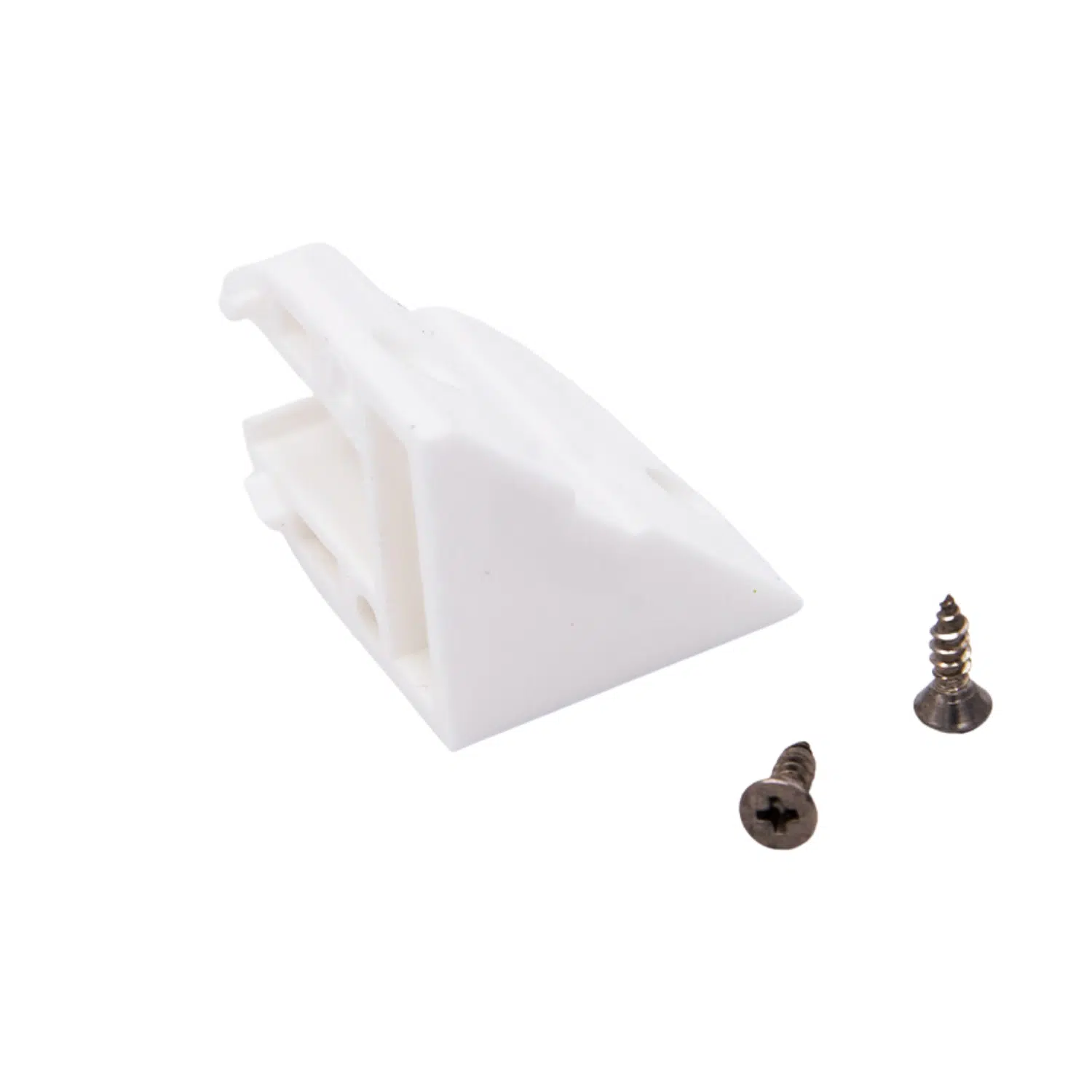 Tapa de perfil vidrio 45 grados izquierda V3 blanco
