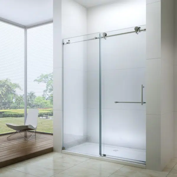 Shower EX-820 Puerta corredera deslizante Acero Inoxidable (No incluye vidrio templado).