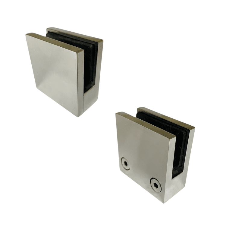 Soporte para cristal muro vidrio 8mm. – 10mm.