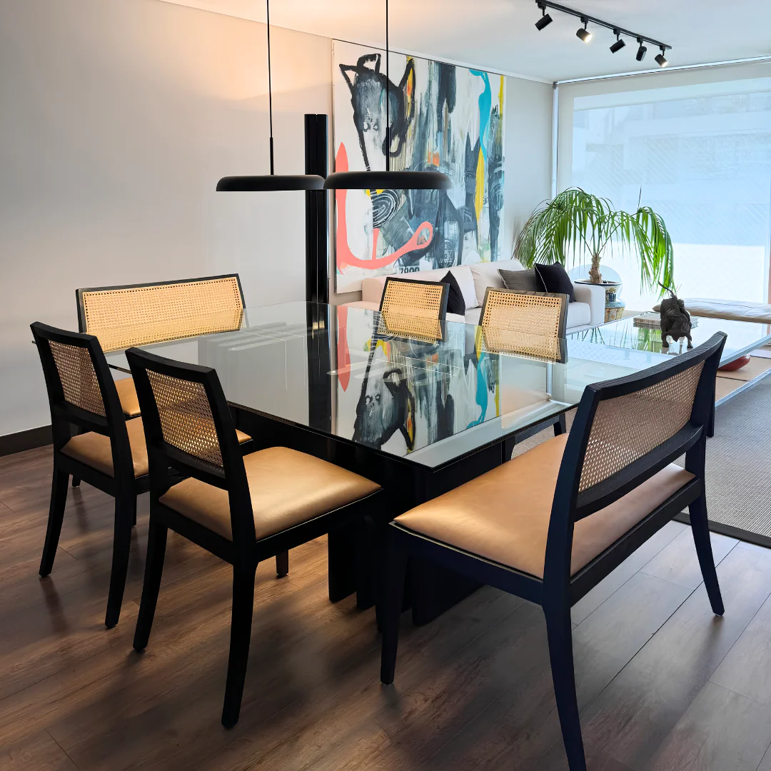 Cubierta de mesa en vidrio templado a medida